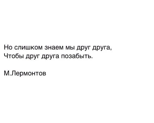 Знаем мы что найдем друг друга нами. Слишком знаем мы друг друга. Но слишком знаем мы друг друга чтобы друг друга позабыть. Что мы знаем друг о друге. Лермонтов слишком знаем мы друг друга.