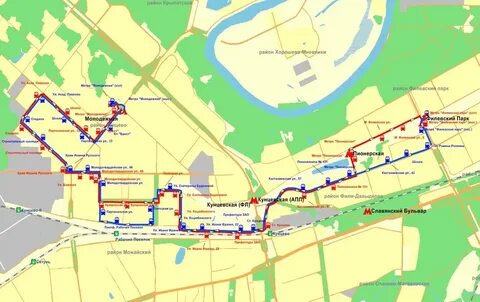 Расписание 73 автобуса москва от филевского бульвара