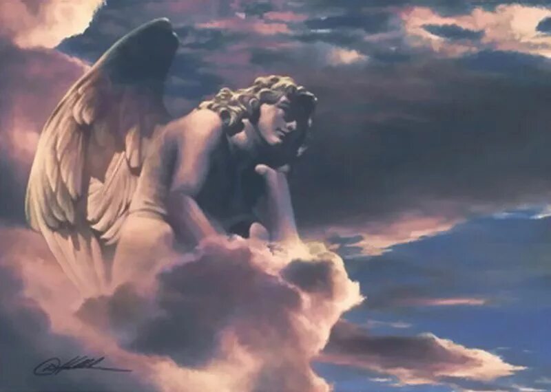 Господа ангел читать. Аладия ангел хранитель. Бог и ангелы. Небесные ангелы. Ангел в небе.
