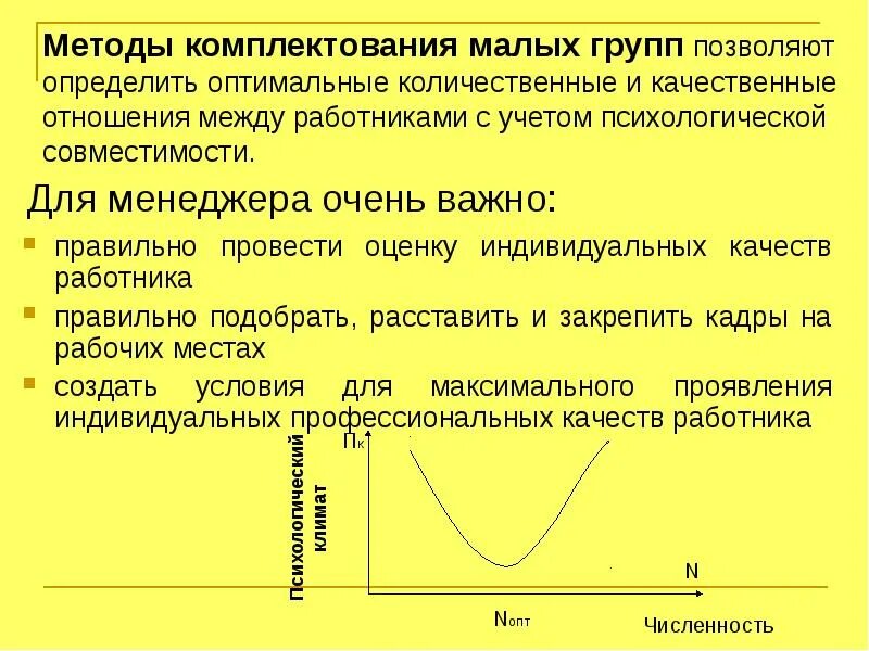 Условием является определение оптимального