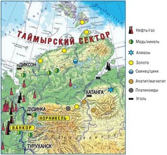 Где расположен таймыр