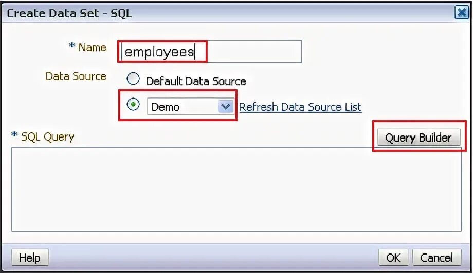 Set data connection. Set data connection