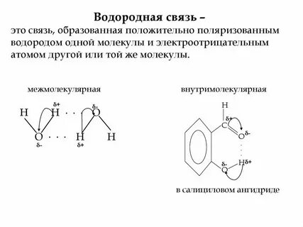 Наиболее прочная водородная связь