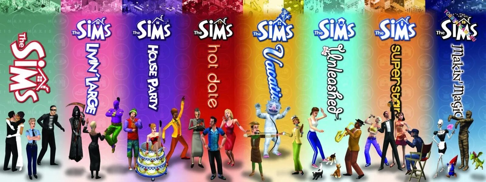 Sims 1 все дополнения. The SIMS 4 карнавал. The SIMS 2000. SIMS Makin Magic персонажи. Симс 1 все дополнения.