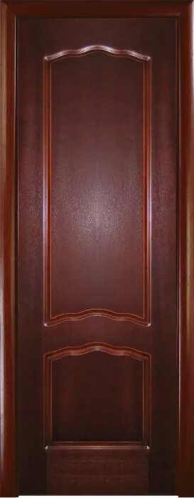 Двери цвета красного дерева. Дверь классика ДГ красное дерево.