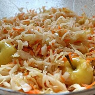 Квашеная капуста с яблоками