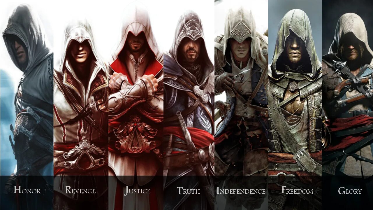 Assassins creed все части список. Ассасин Крид Group. Имена всех ассасинов. Ассасины из всех частей. Ассасин Крид персонажи.