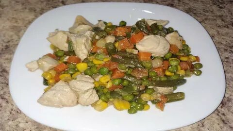 Курица с овощами похудение