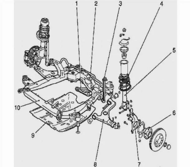 Opel Astra h задняя подвеска.