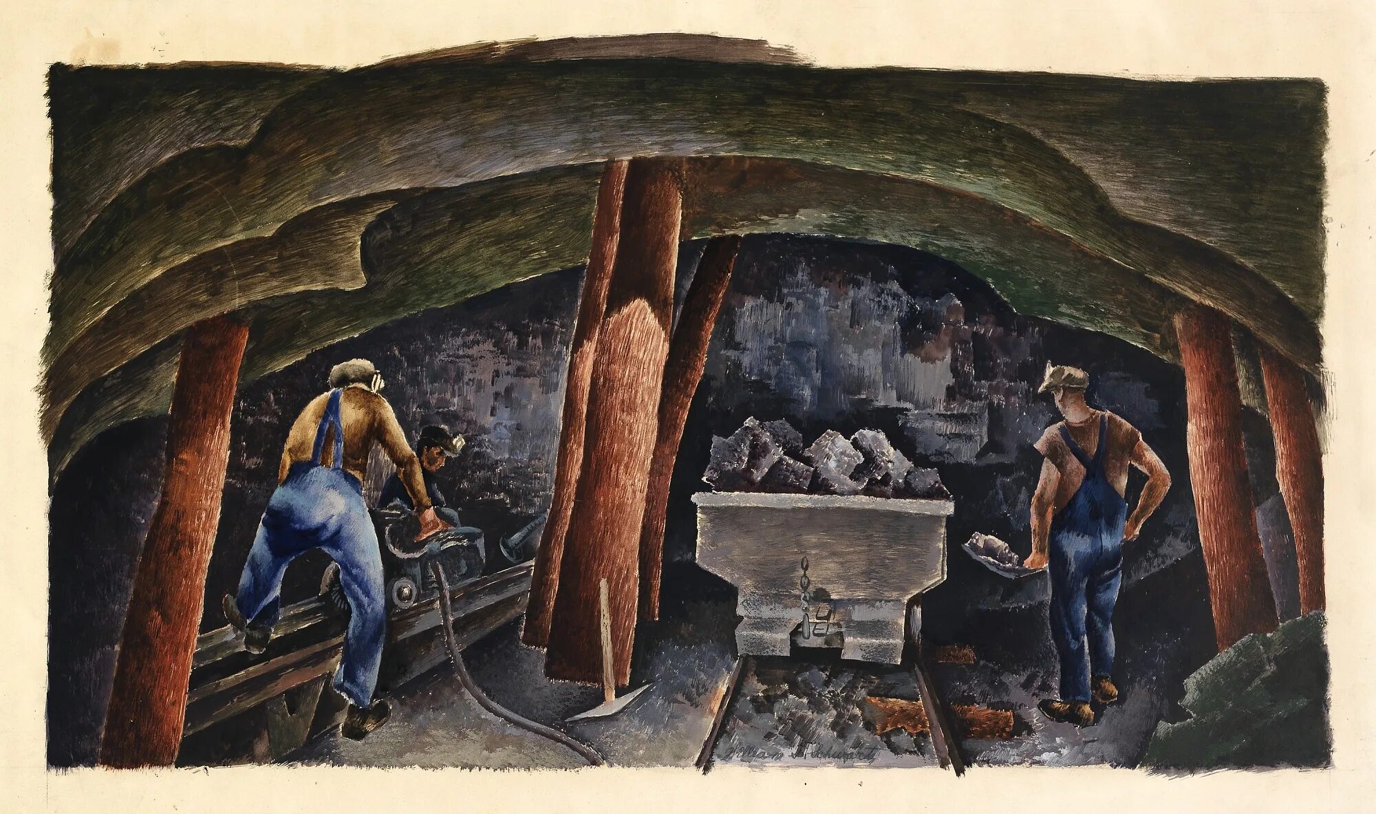 Добыча угля рисунок. Добыча угля в Иллинойсе. Арты добычи угля в 1937 году. Художник майнинг картины. Dead Miners in the mine Painting.