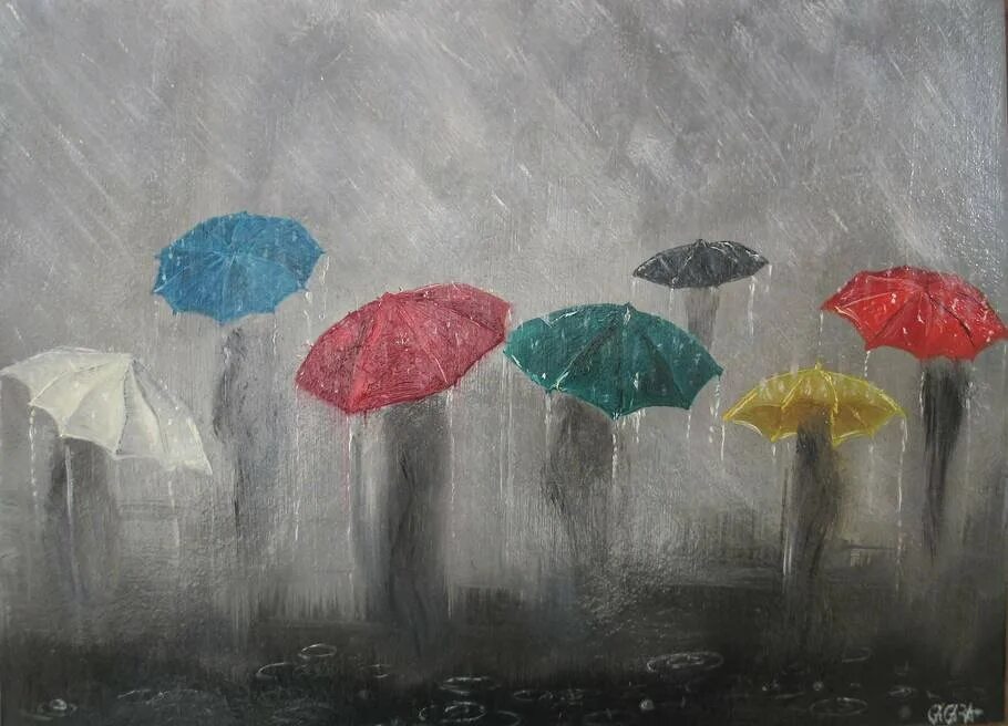 Дождь рисунок. Рисование дождя. Рисование идет дождь. Рисование дождя красками.