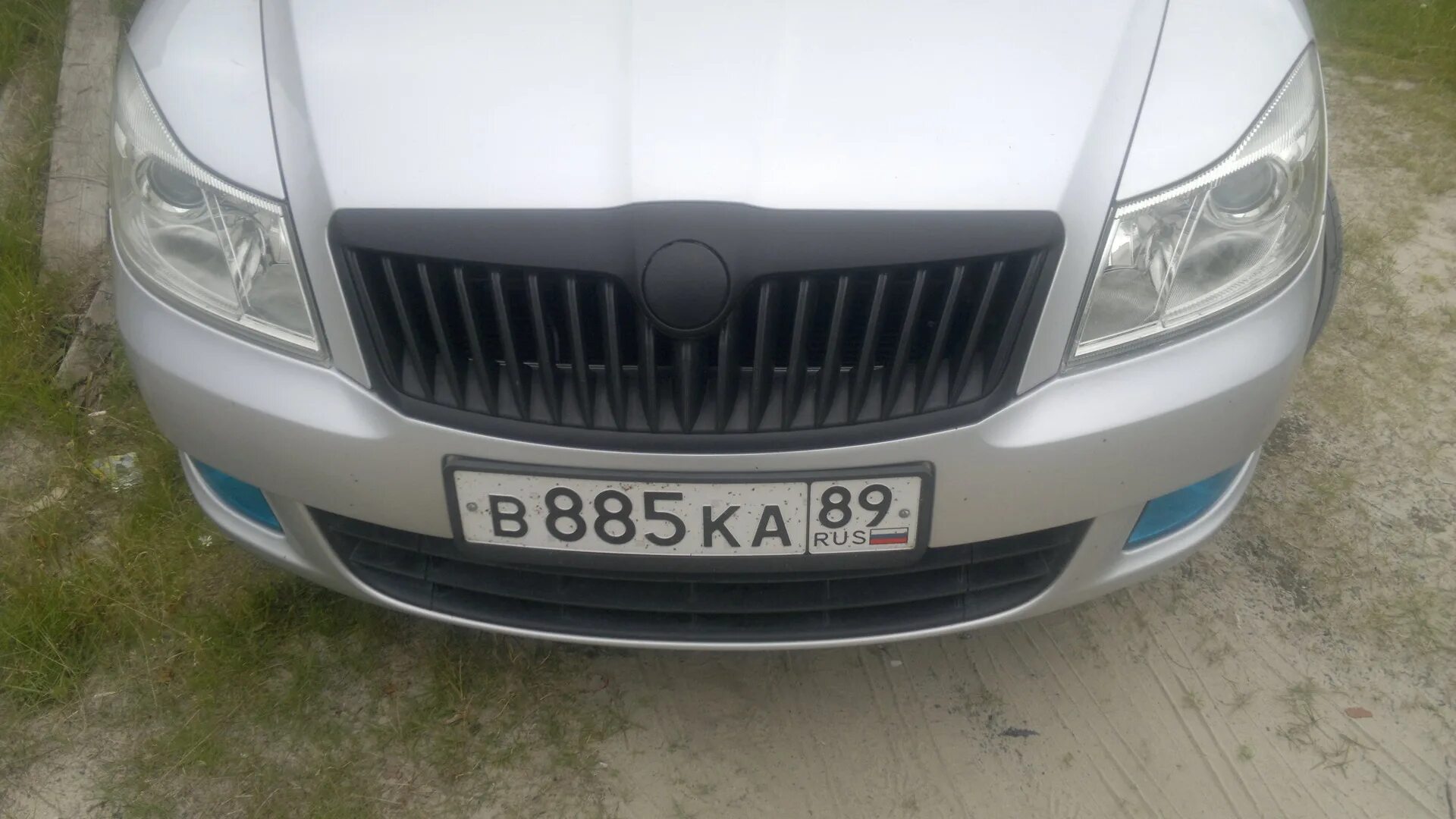 Решетка радиатора на шкоду октавию а5. Решетка skoda a5 mk2.
