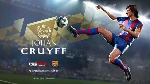 Legendary Johan Cruyff in FC Barcelona jersey Wallpaper. 