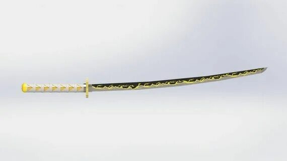 3D model Katana samurai sword VR / AR / low-poly CGTrader