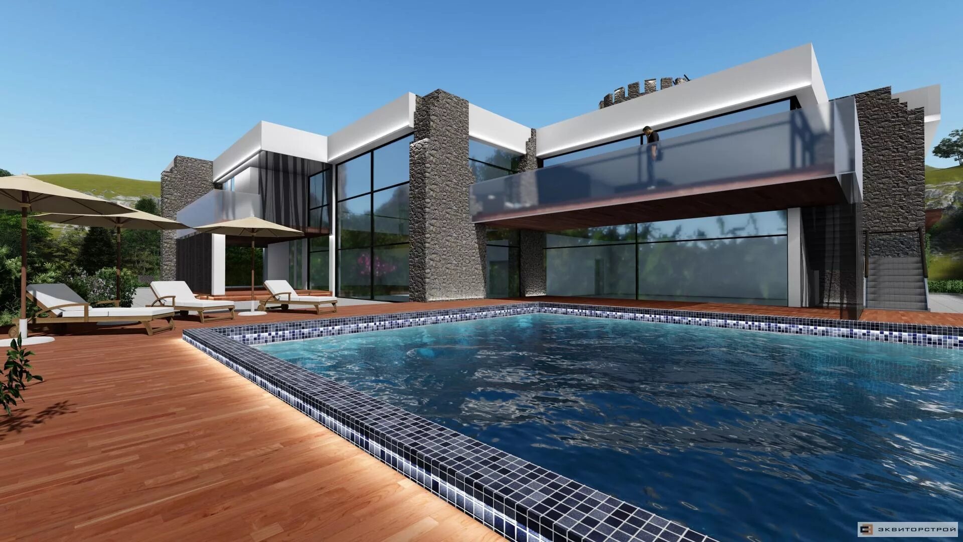 Новый коттедж с бассейном. Четырёхэтажный особняк с бассейном в нью-йорке. дом с бассейном. трёхэтажный дом с бассейном. двухэтажный особняк с бассейном.