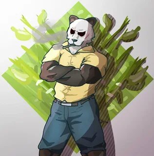 Trademark ™ on Twitter: "Drew the buff panda dude from beastars, Gouhi...