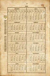 Календарь 1900