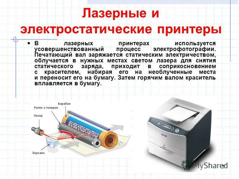 Лазерный принтер назначение. Электростатический принтер. лазерный принтер снятие статики. в лазерных принтерах лазерный луч используется для. лазер в лазерном принтере физика.