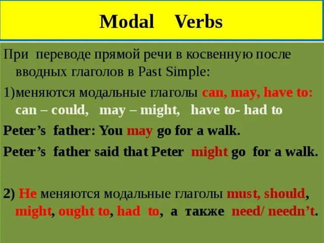 Might в косвенной. На что меняется could в косвенной речи. Модальные глаголы в косвенной речи. Модальные глаголы в прямой и косвенной речи. Модальные глаголы из прямой речи в косвенную.