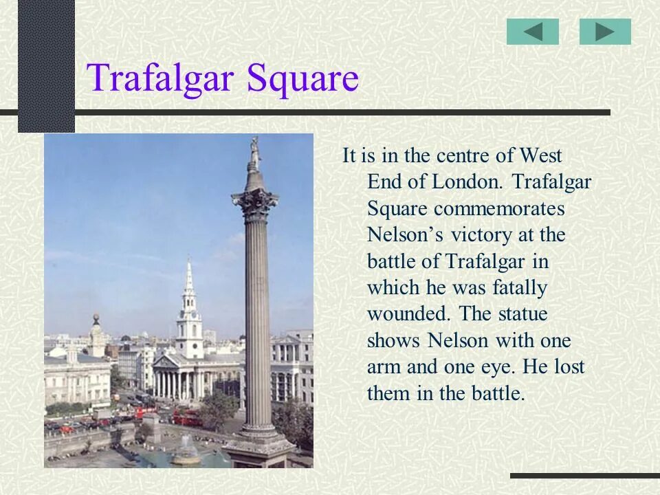 Как переводится square. Трафальгарская площадь на английском. трафальгарская площадь презентация. trafalgar square in london презентация. презентация на тему trafalgar square.