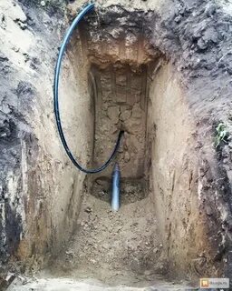 Прокол земли для водопровода