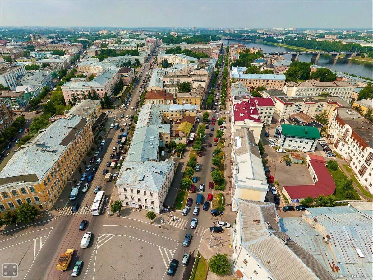 Установить г тверь. Тверь исторический центр. версальский трезубец тверь. тверь центр города. советская площадь тверь.