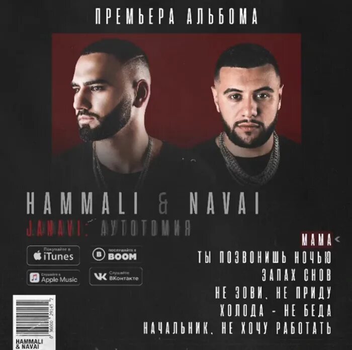 Navai новый альбом. Хамади и Наваи. HAMMALI & Navai - JANAVI дискография. HAMMALI Navai JANAVI: аутотомия. Хамали и Наваи обложки.