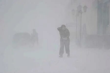 Через снежную бурю