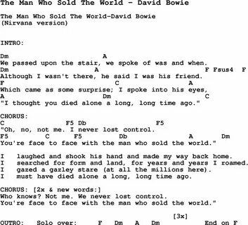 Man who sold the world chords