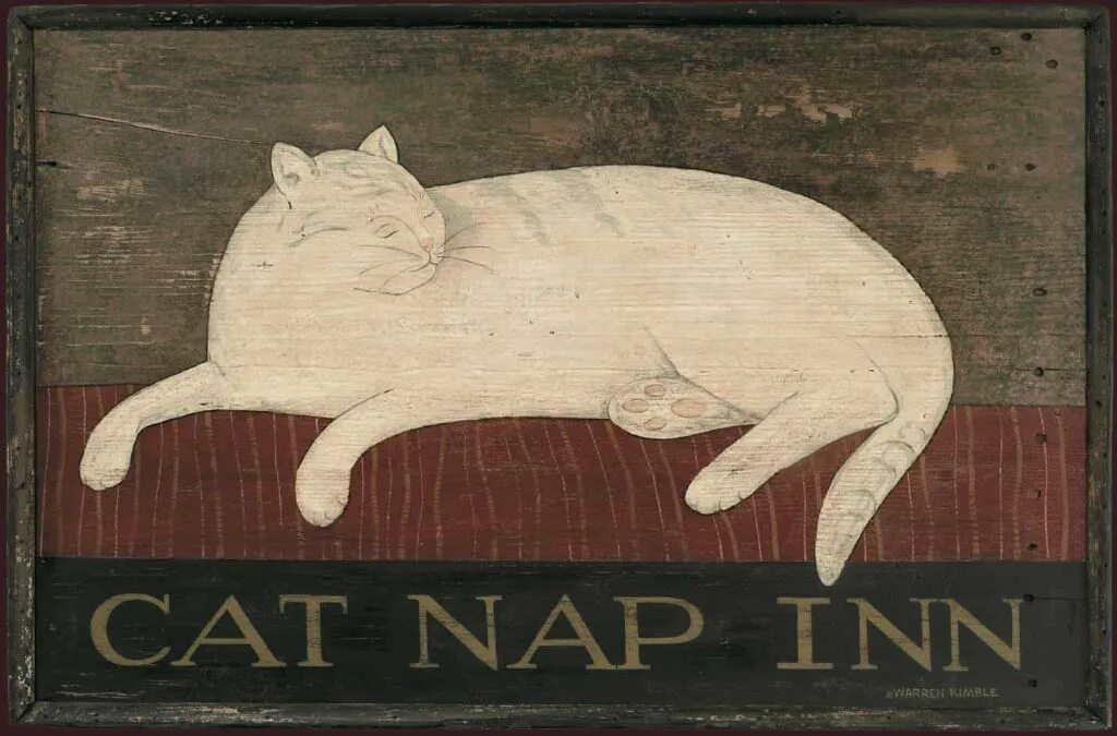 Кэт нап кот. Warren Kimble художник. Примитивный плакат. Cat nap плакат. Catnap Постер.