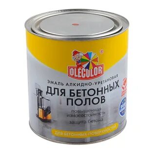 Эмаль для пола olecolor алкидно уретановая