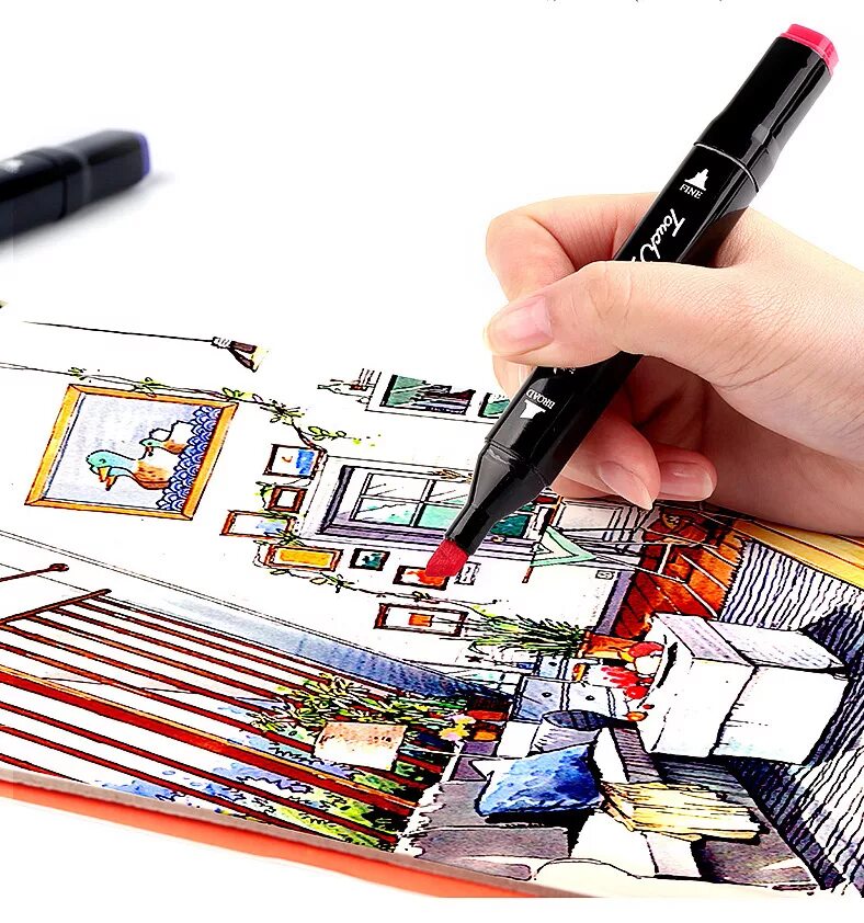 Скетч маркеры двухсторонний. Скетчинг. маркеры для скетчинга promarker. двусторонний маркер для рисования. рисунки маркерами promarker.
