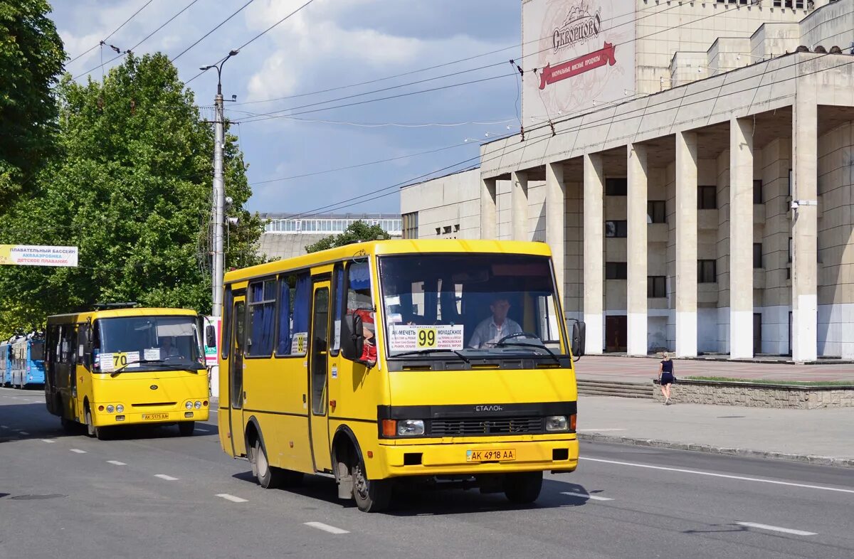 Баз Эталон а079.14. Баз а079 Крым. Маршрутки Симферополя. Автобус Эталон.