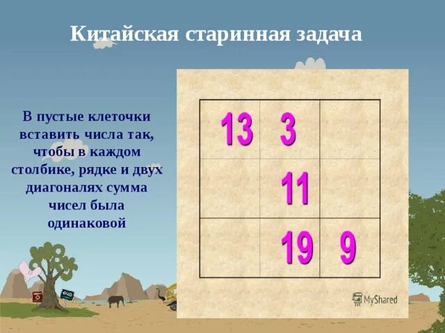 Проект старинные задачи 5 класс Стар задачи
