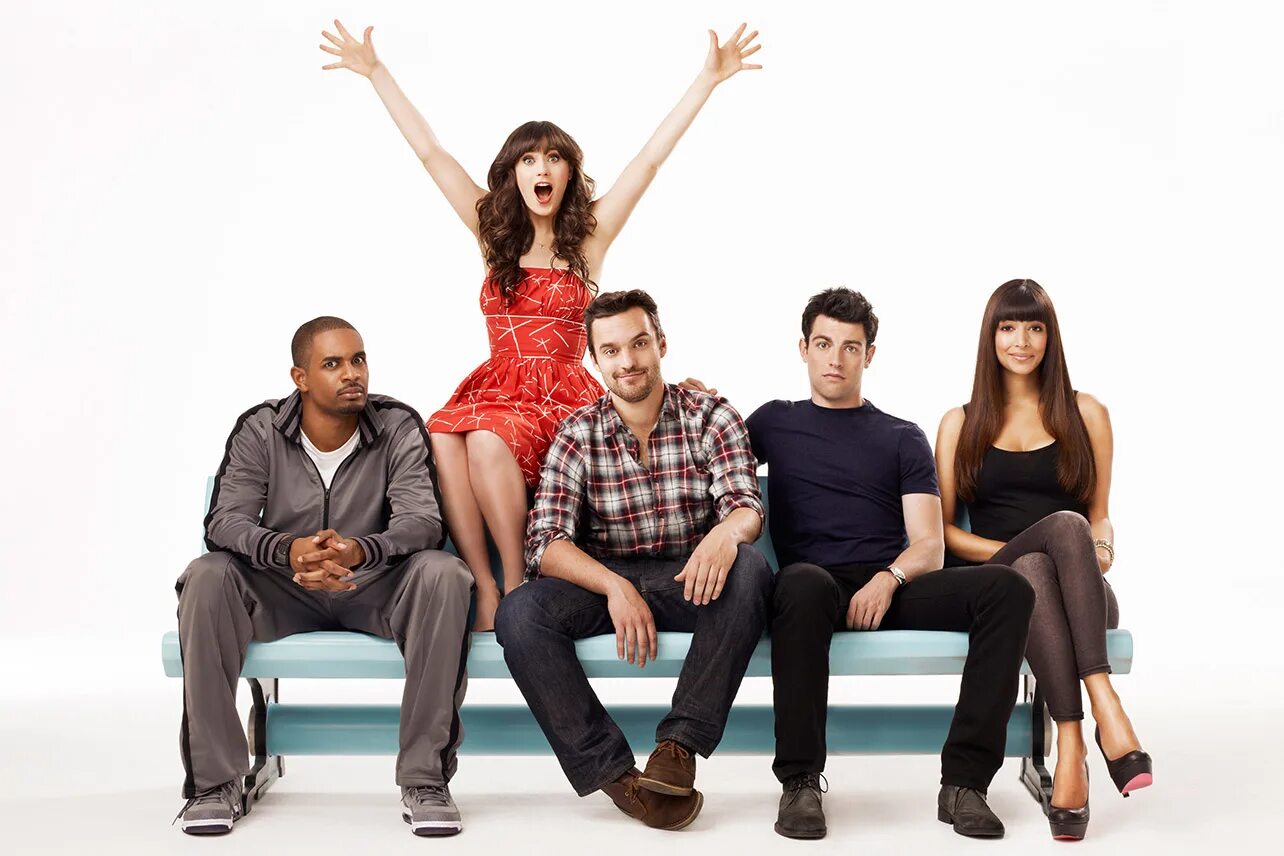 My girl tv. New girl сериал. Сериал New girl постеры. Новенькая обои. Сериал новенький картинки.