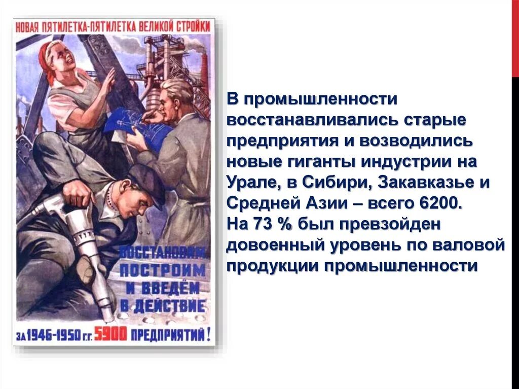 Промышленность СССР 1945-1953. Восстановление экономики СССР В 1945-1953. Послевоенное восстановление экономики. Промышленность после войны 1945. Восстановление народного хозяйства страны