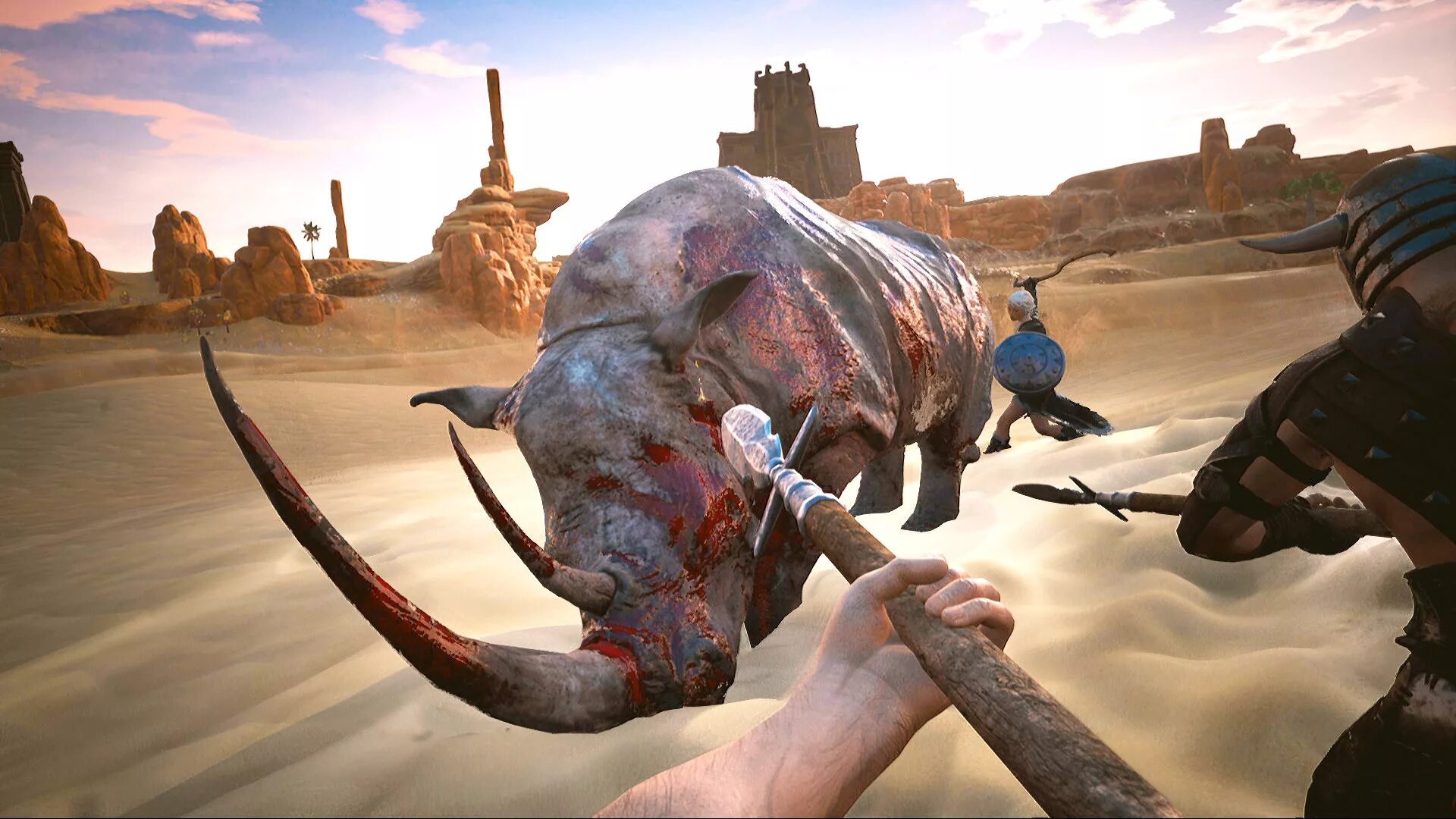Conan exiles 3. Камнерог conan exiles. игра конан эксилес. конан игра 2018. conan exiles хайборийцы.