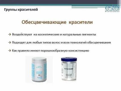 Характеристика красителей