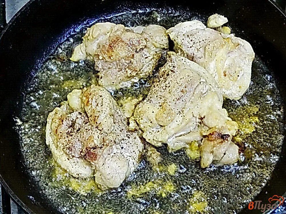 Бедрышки с чесноком. Рецепт курица с вешенками.