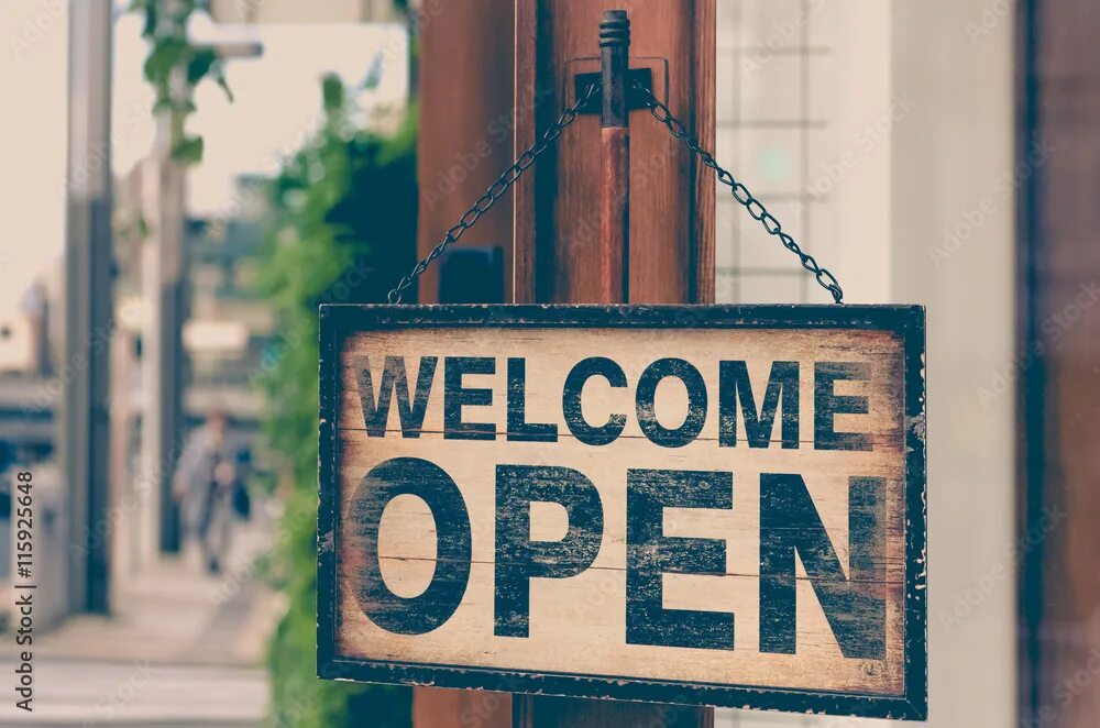 It is opened