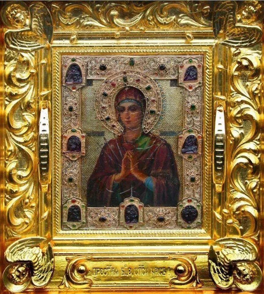 Чудотворная икона умягчение злых сердец мироточивая. Чудотворная мироточивая икона божией матери. Мироточивая икона семистрельная бачурино. Чудотворная икона семистрельная мироточивая. Мироточивая икона умягчение злых сердец бачурино.