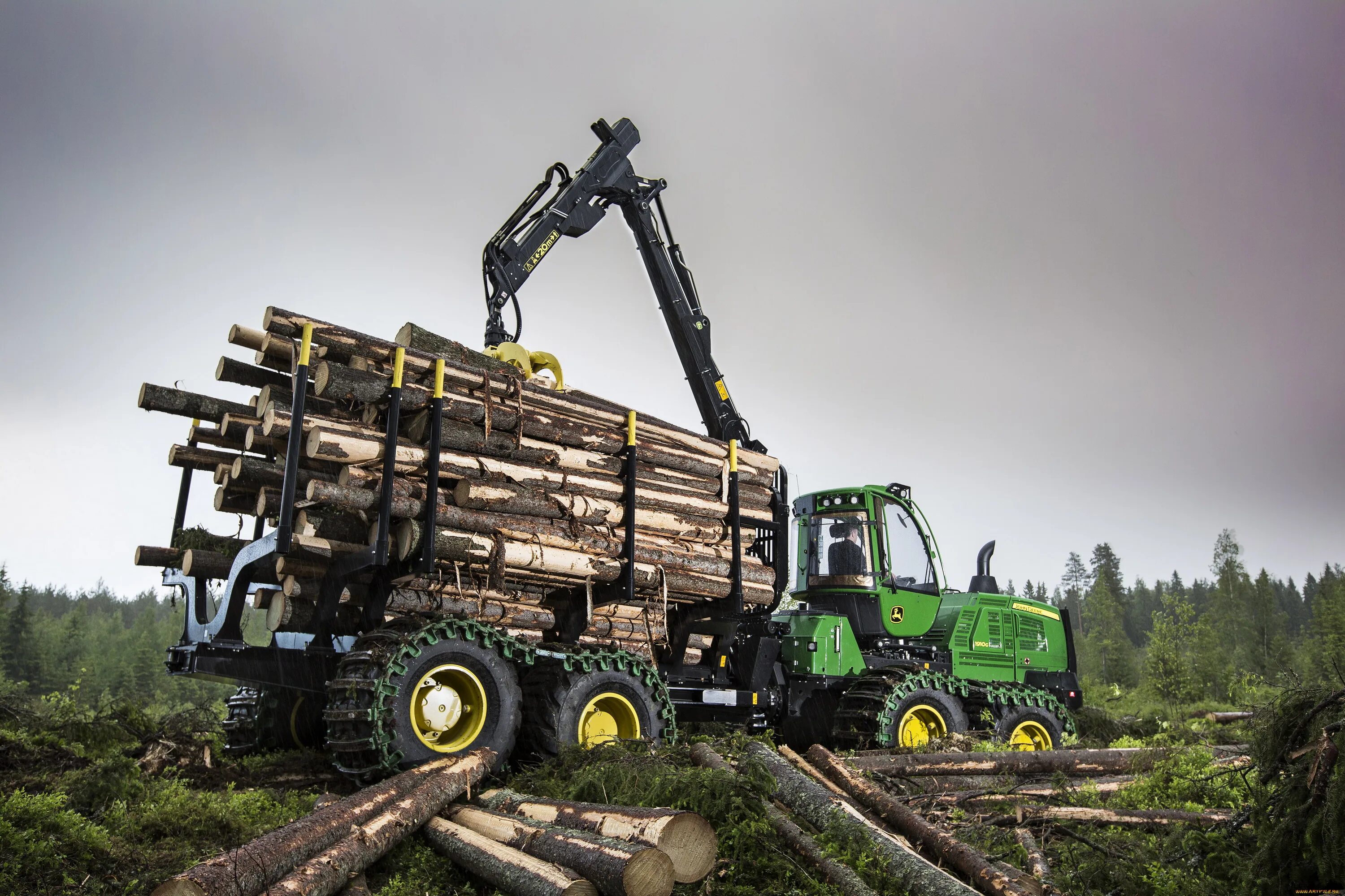 Техника для заготовки леса. Форвардер John Deere. John Deere 1910 форвардер. John Deere Лесозаготовительная техника. Харвестер John Deere.