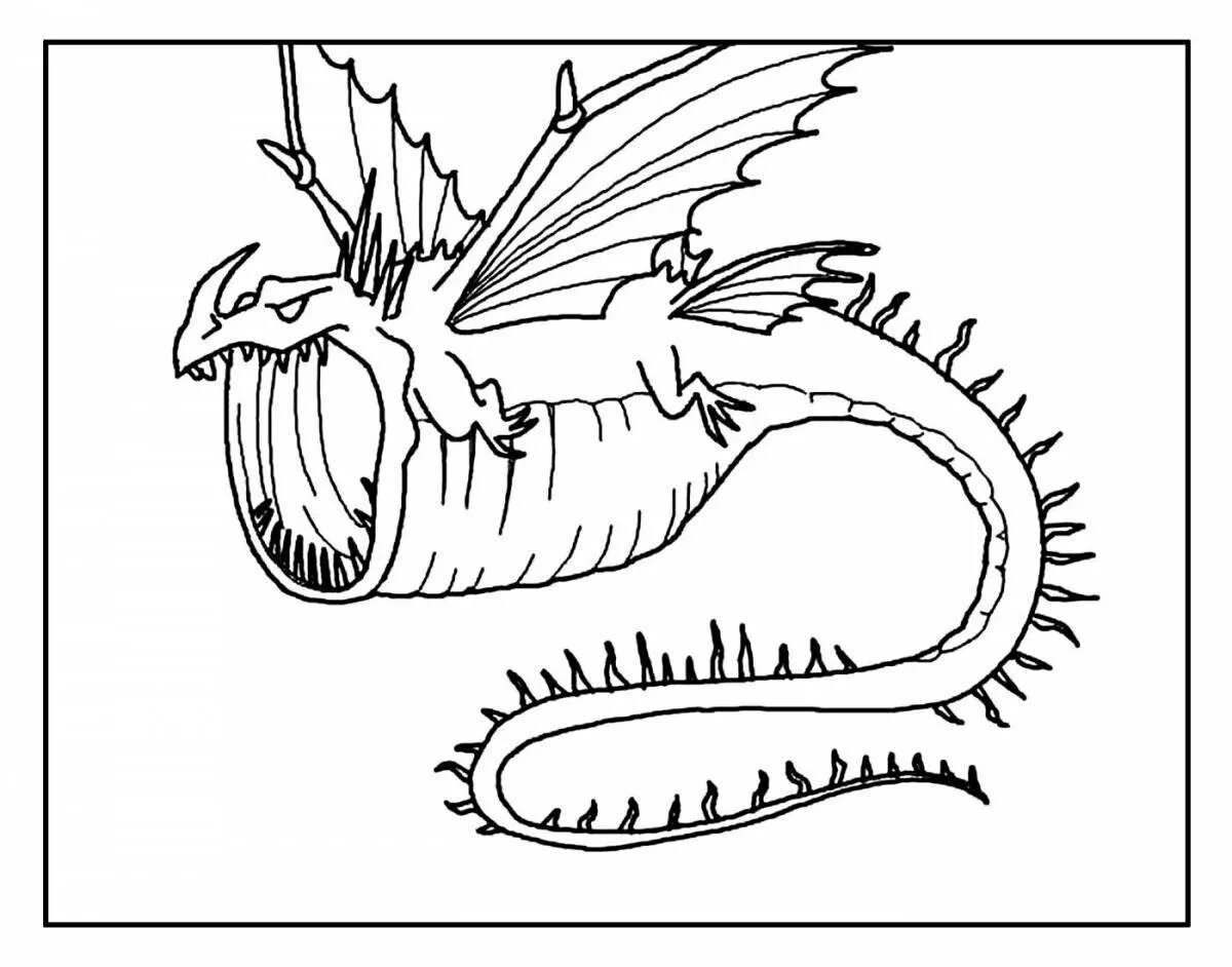 Раскраска драконы 3. Как приручить дракона дракон Громобой. Драконы и всадники Олуха Громобой. Скрилл дракон раскраска. Кривоклык дракон.