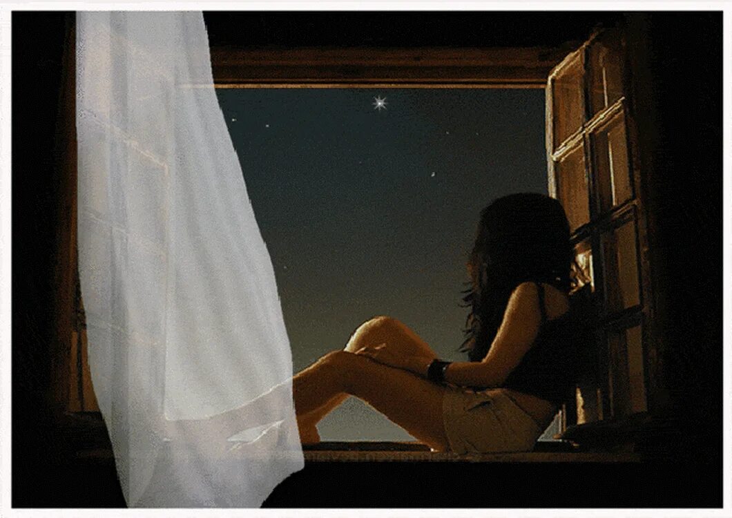 Однажды вечером я сидел на своей. Девушка на подоконнике. Одинокая девушка у окна. Девушка ждет у окна. Девушка у окна вечером.
