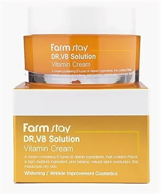 Dr vitamin c. Крем с витаминами Farmstay Dr-v8 solution. Dr-v8 solution Vitamin Cream корейского бренда Farmstay. Крем для лица с витаминами – Dr-v8 solution Vitamin Cream, 50мл. Крем для лица Farmstay Dr.v8 solution Vitamin Cream.