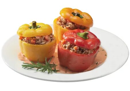 Фаршированные перцы с мясом и грибами