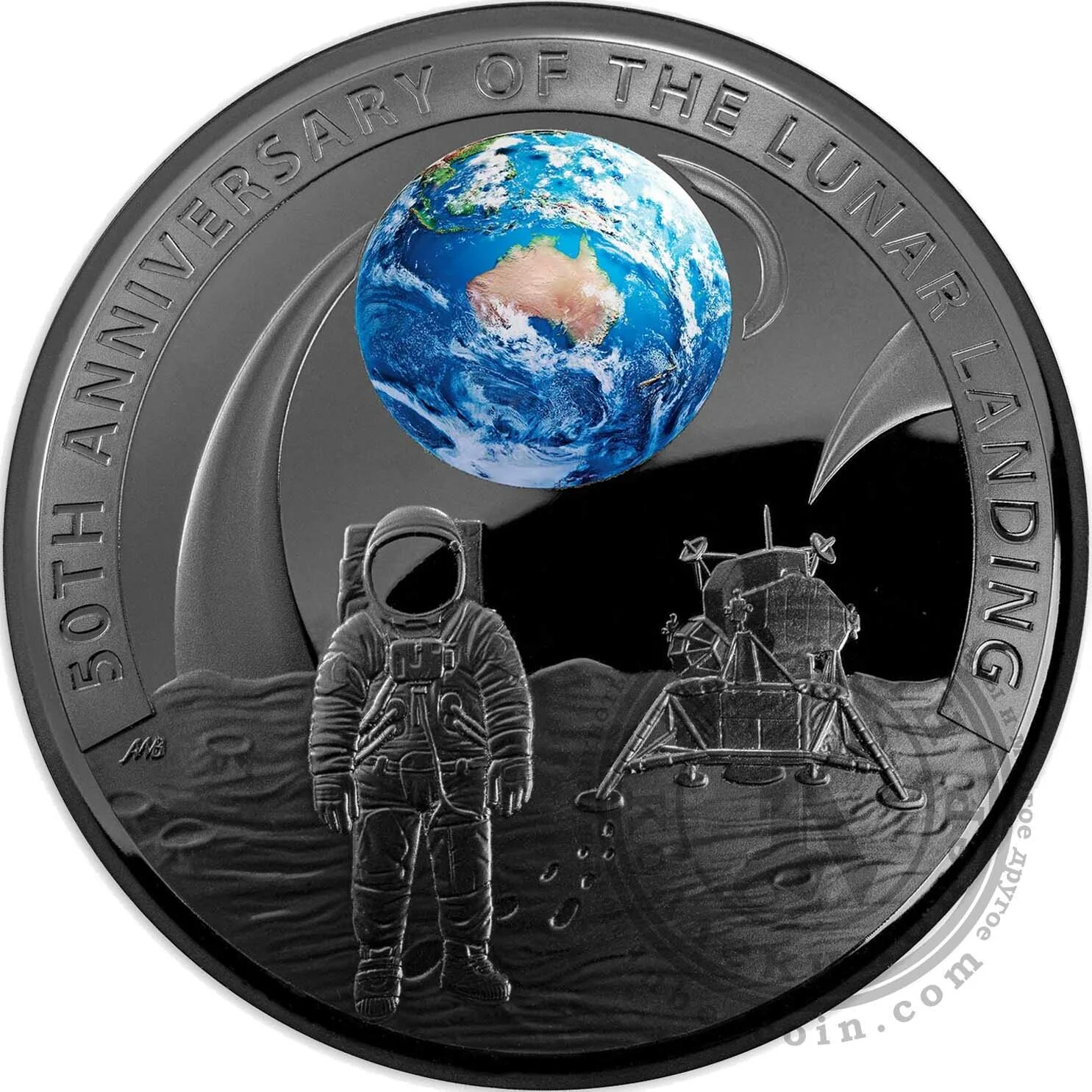 Луна 2019 года. Аполлон 11 Австралия монета. Монета высадка на луну. Монета к 50 летию высадки на луну. Полнолуние в монете.