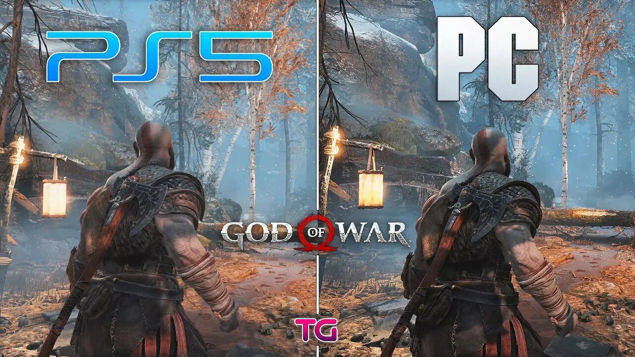 Вар год на пс 5. Графика ПК vs ps5. Год вар ПС 4. PS vs PC.