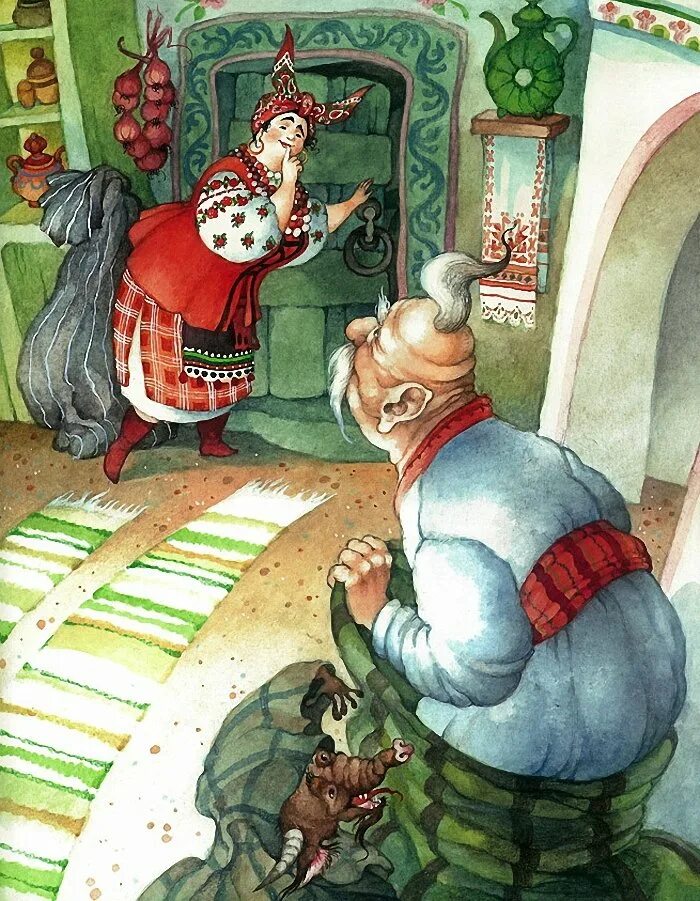 Ночь перед Рождеством Гоголь. Ночь перед Рождеством иллюстрации Ольги Йонайтис.