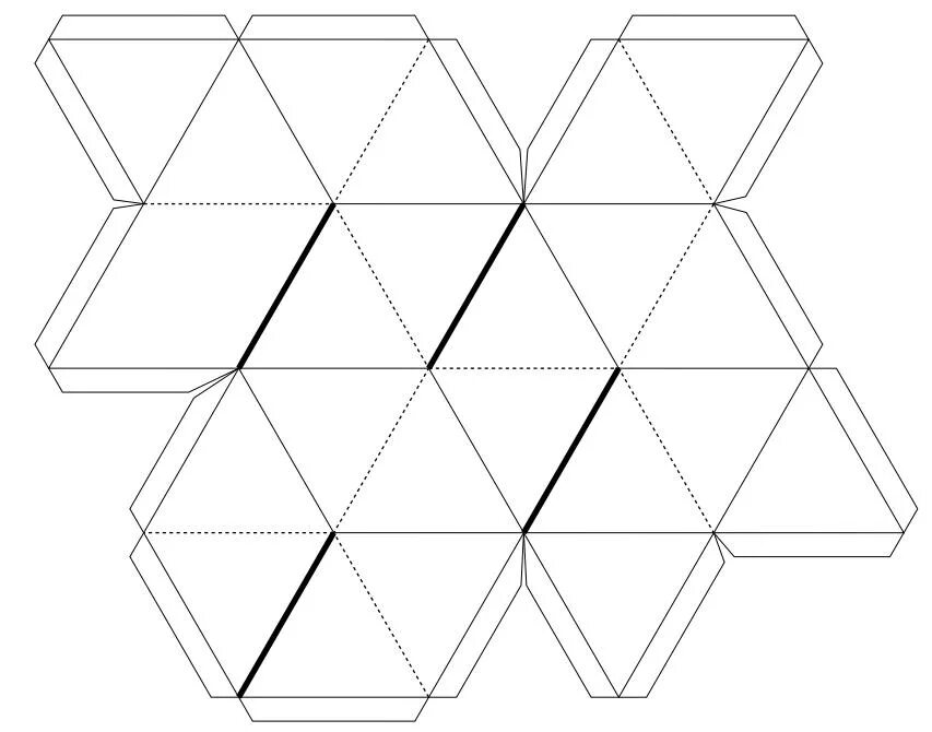 Как сделать объемную фигуру. Развертка многогранника икосаэдр. Развертка правильного икосаэдра. Звёздчатый октаэдр развертка. Правильный звездчатый многогранник развертка.